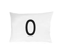 Design Letters Funda de Almohada A-Z (70X50) O, Blanco, O