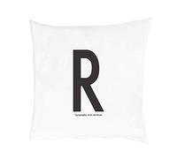 Design Letters - Funda de Almohada Decorativa Sofa, Fundas para Cojines (80 x 80 cm), Color Blanco, Talla única