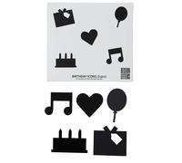 Design Letters Iconos Happy Birthday Design Letters negro