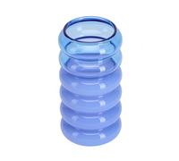 Design Letters Jarrón y candelabro Bubble 2-en-1 13.5 cm Blue