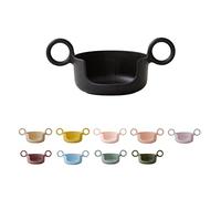 design letters Mango cpara vasos personales Ecozen para bebés y niños (negro) - Sin BPA, sin BPS, permite que el niño beba más fácilmente de la taza, liviano, 17 g.