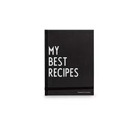 Design Letters My Best Recipe Book - Una decoración en la cocina, dividida en seis secciones, se incluye cinta adhesiva doble para insertar fotos, 124 páginas