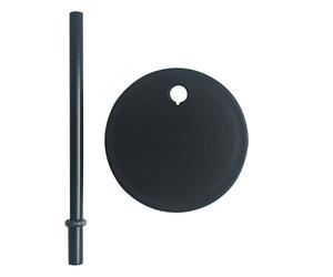 Design Letters Pajita con tapa Design Letters negro