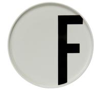 Design Letters Plato con letra Design Letters F