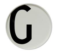 Design Letters Plato con letra Design Letters G