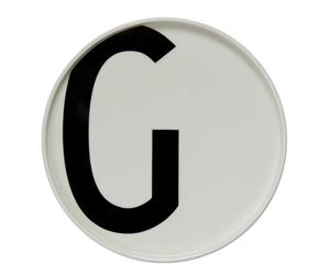 Design Letters Plato con letra Design Letters G