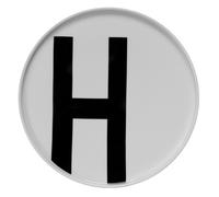 Design Letters Plato con letra Design Letters H