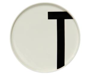 Design Letters Plato con letra Design Letters T