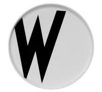 Design Letters Plato con letra Design Letters W