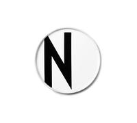 Design Letters Platos Vajilla de Porcelana A-Z | Platos Planos Blanco con Inicial | Vajillas Completas Modernas | Plato para Servir Redondo | Platos de Postre | Plato Ceramica | Plato decorativo 20 cm