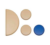 Design Letters Set de 4 bandejas Treasure Trays Beige-cobalt blue
