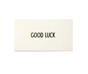 Design Letters Tarjeta AJ Vintage ABC Good Luck