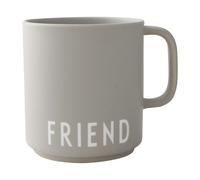 Design Letters Taza favorita con asa Design Letters 25 cl Friend-grey
