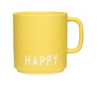 Design Letters Taza favorita con asa Design Letters 25 cl Yellow