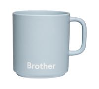 Design Letters Taza favorita con asa Design Letters VIP 25 cl Brother-light blue