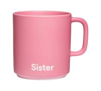 Design Letters Taza favorita con asa Design Letters VIP 25 cl Sister-pink