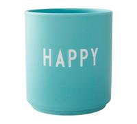Design Letters Taza favorita Design Letters 25 cl Happy-aqua blue