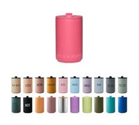 Design Letters Taza Termica 350 ml | Taza de café para Llevar | Vaso termico café y té | Tazas de viaje aisladas sin BPA | Taza Térmica de acero inoxidable | Termo Cafe para bebidas frías y calientes