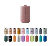 Design Letters Taza térmica TO GO | Taza térmica de café para llevar | Taza de café To Go de acero inoxidable con doble pared aislada, a prueba de fugas, regalos para mujeres, hombres, taza de viaje,