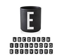 design letters Tazas de Cafe (A-Z) | Ideal Regalos Originales para Mujer & Regalos Para Hombre | Tazas Originales para Regalar | Tazas Desayuno | Porcelana Taza Te con Inicial | Taza Cafe 250 Ml
