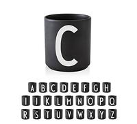 Design Letters Tazas de Cafe (A-Z) | Ideal Regalos Originales para Mujer & Regalos Para Hombre | Tazas Originales para Regalar | Tazas Desayuno | Porcelana Taza Te con Inicial | Taza Cafe 250 Ml