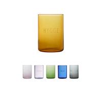 Design Letters Vasos de Aqua de Colores 350 ml | Vasos de Cristal Regalo para hombres, Papá, Mamá | Aptos para Lavavajillas, Microondas vasos de whisky | Vasos de Vino, Vaso de Zumo, Vaso de Cóctel