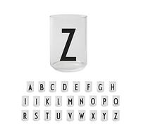 Design Letters Vasos para Beber (A-Z) | Ideal Regalos Originales para Mujer, Regalos Para Hombre | Vasos con Inicial | Borosilicato Vasos Decorativo Microondas 350 Ml
