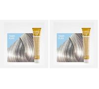 Design Look Crema Colorante Permanente Color Lux Toner Gris Lila 100mL (Paquete de 2)