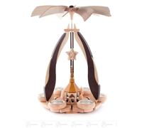 Design-Pyramide Con Seiffener Iglesia, para Luz de Té Bxhxt 28 Cmx34 Cmx28 CM