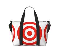 Design Target - Bolsas de viaje de fin de semana para mujer, bolsa deportiva para gimnasio, bolsa de lona de entrenamiento, durante la noche, Black, Talla única