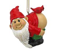 Design Toscano QM17011 - Figura de gnomos de jardín, gnomos de Loonie Moonie, gnomos traviesos, estatuas de gnomos lunares, decoraciones navideñas