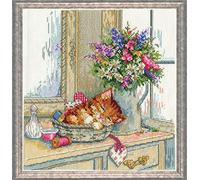 Design Works Counted Cross Stitch Kit 10"X10"-Cat Nap (14 Count)