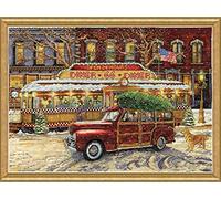 Design Works Counted Cross Stitch Kit 14"X20"-Route 66 Christmas (14 Count)