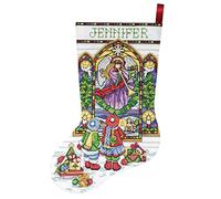 Design Works Counted Cross Stitch Stocking Kit 17" Long-Stained Glass (14 Count) DW5961