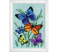 Design Works Crafts Butterflies Galore' Mariposas en abundancia, Lienzo acrílico, Multicolor, 9.5x0.5x5.5 Inches