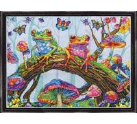 Design Works Crafts Fantastic Frogs - Kit de punto de cruz