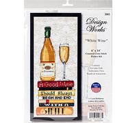 Design Works Crafts Kit de punto de cruz, color blanco
