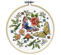 Design Works Crafts Kit de punto de cruz, diseño de mariposa
