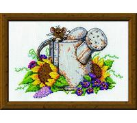 Design Works Crafts Kit de Punto de Ratón, diseño de regadera, Multicolor