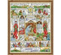 Design Works DesignWorks Ink Crafts Historia de la Natividad, Algodón, Multicolor, 41 x 51 x 0.1 cm