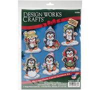 Design Works Lienzo de plástico Pingüino PC Ornaments