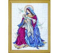 Design Works Madonna and Child - Juego de Punto de Cruz, diseño de la Virgen con el niño, Multicolor