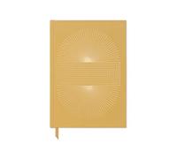 Design Works Radiant Sun Block - Funda de tela para libros de 5.75 pulgadas x 20.64 cm, 160 páginas a rayas, páginas informativas, bolsillo expandible, impreso con tintas de soja en papel libre de