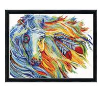 Design Works War Horse - Kit de punto de cruz, diseño de caballo de guerra