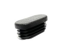 Design61 10 tapones ovalados para tuberías, 45 x 20 mm, con láminas para grosor de pared de hasta 1,5-3 mm