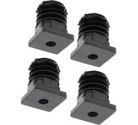 Design61 4 tapones roscados de tubo cuadrado 40 x 40 mm 1,5-2 mm con rosca de acero M8 insertada