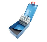 Design61 Caja metálica para 25 brocas en espiral, tamaño 1,0-13 x 0,5 mm, vacío