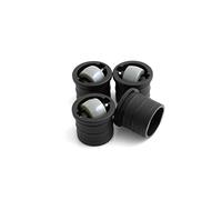 design61 de meubles Rouleau Rouleau lubrifiant Lot de 4 roulettes de mobilier meubles Rouleau lubrifiant pour table ronde pieds pour rohrinnen de Ø 28 mm à brancher