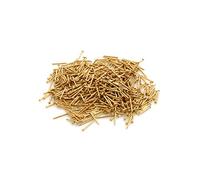 Design61 Lot de 2 stylos ongles Tête ronde 1,0 x 12 mm en fer laitonné 50 g env. 590 St.