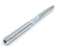 Design61 Tornillo de barra con hexágono de doble rosca tornillos con rosca para madera y rosca métrica TX25 tornillo de conexión (M8 x 90 mm, 10 unidades)